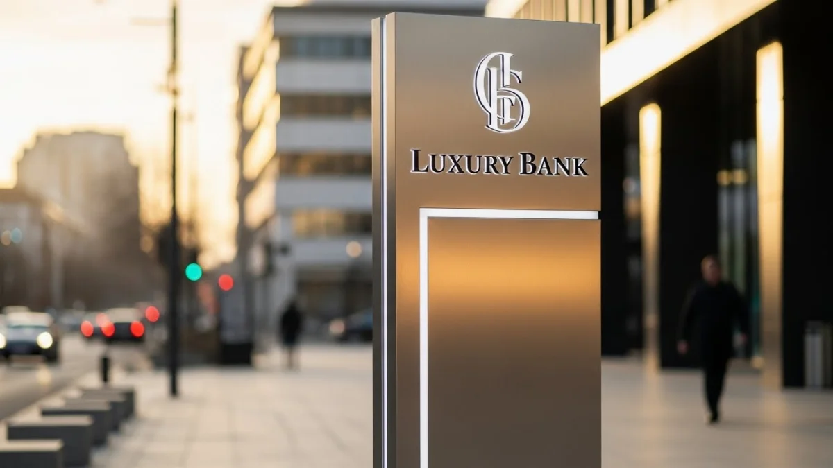 Biển vẫy Inox Alu cao cấp, tròn, hai mặt, có đèn LED hắt chân chữ