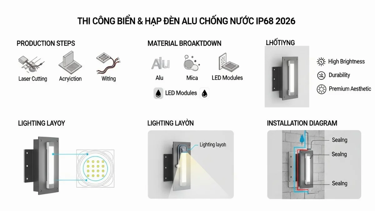 Tìm kiếm đơn vị thi công biển Alu uy tín có kinh nghiệm lắp đặt cho showroom ô tô