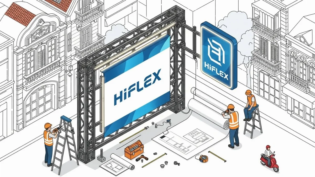 Dịch vụ làm biển quảng cáo Hiflex chuyên nghiệp tại Hà Nội
