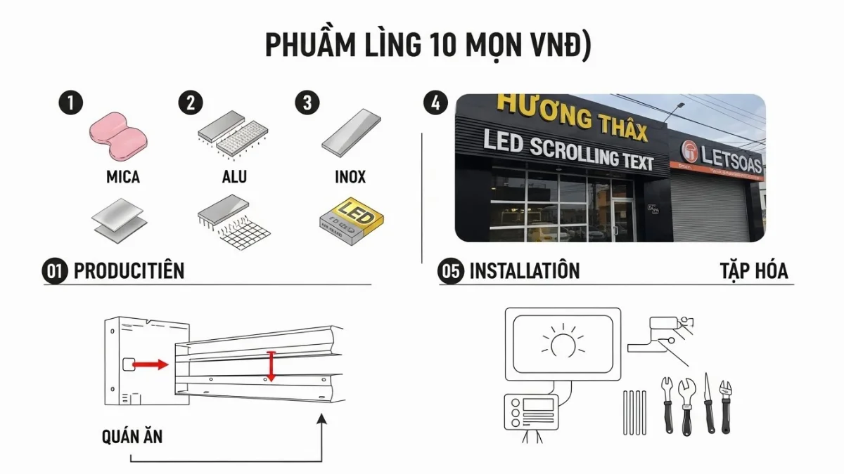 Bảo dưỡng định kỳ biển LED chạy chữ ngoài trời để đảm bảo độ bền và hiệu suất chiếu sáng