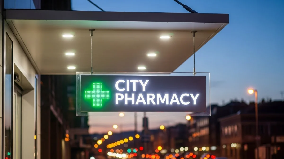 Biển vẫy tròn LED, chống nước, bền màu, sáng rực cả ban ngày và ban đêm