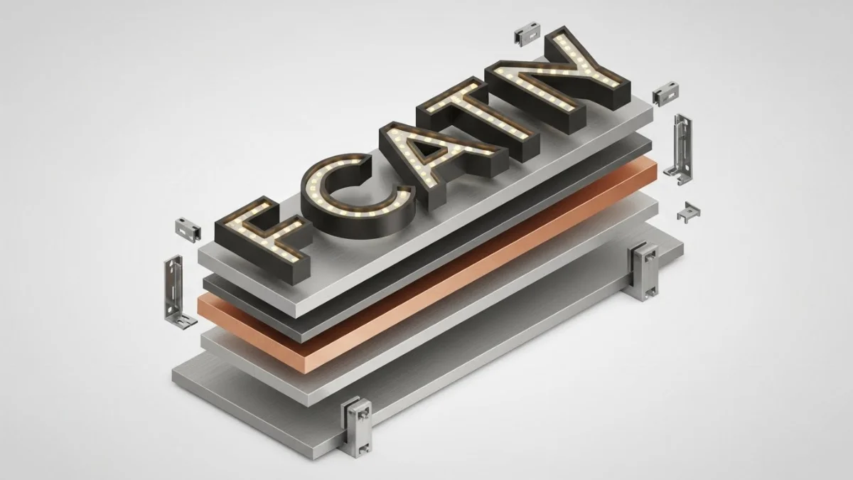 Chữ nổi Nhôm sơn tĩnh điện, màu đen hoặc bạc, có đường nét sắc sảo, lắp đặt trên mặt tiền hiện đại