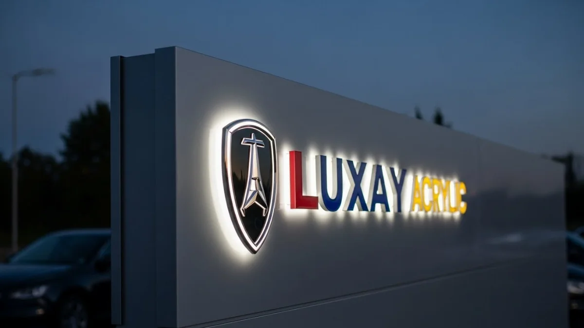 Biển Alu chữ nổi Mica LED ấn tượng cho ngân hàng hiện đại