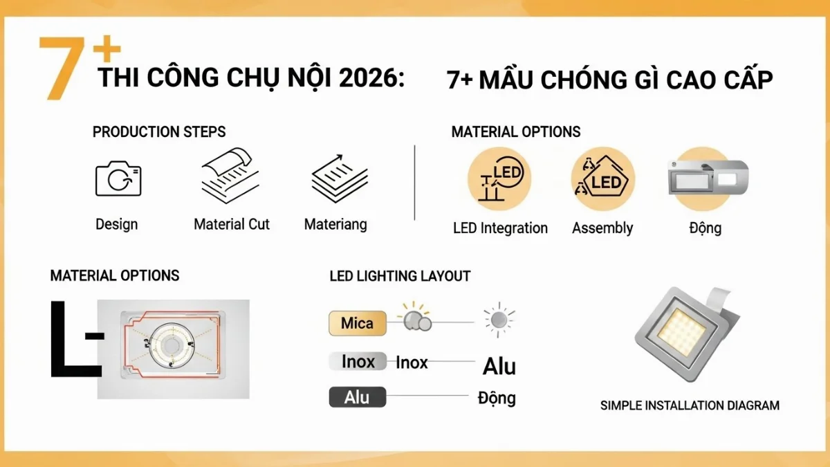 Mẫu chữ nổi Inox vàng gương sang trọng, đẳng cấp
