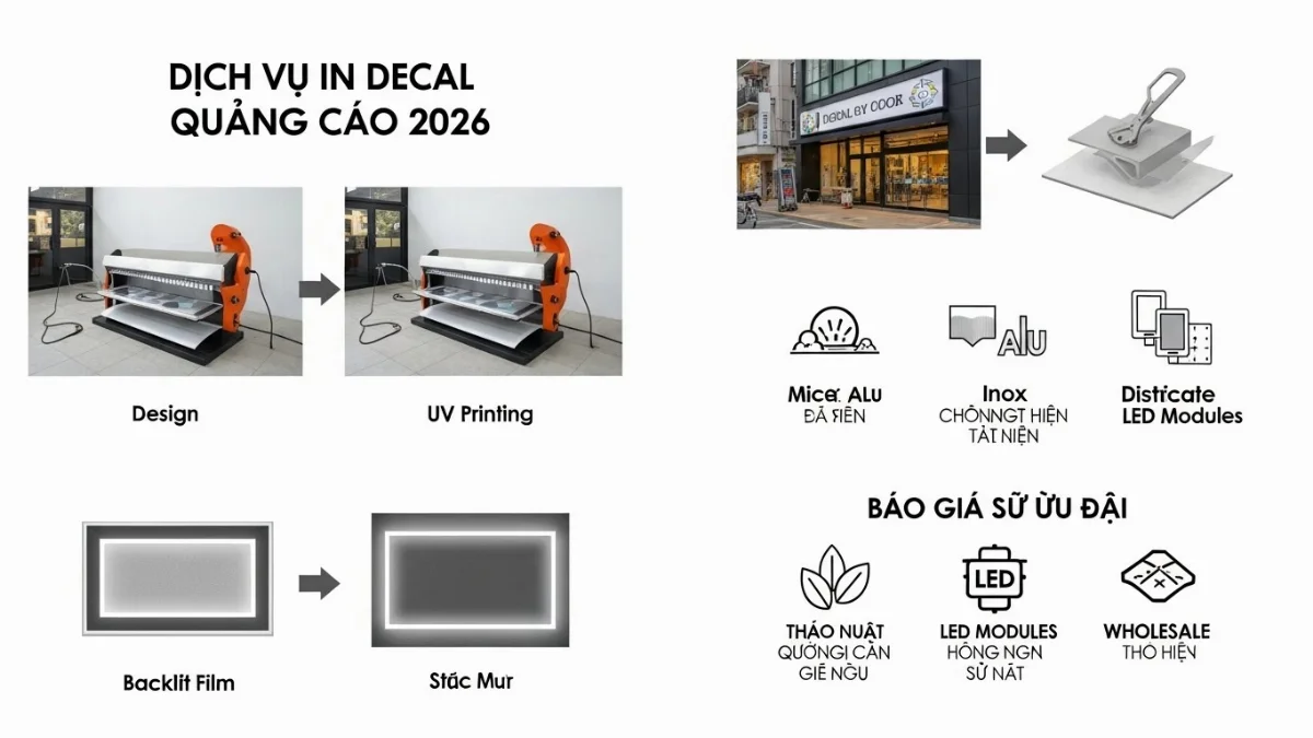 Xưởng in decal quảng cáo chuyên nghiệp với máy móc hiện đại