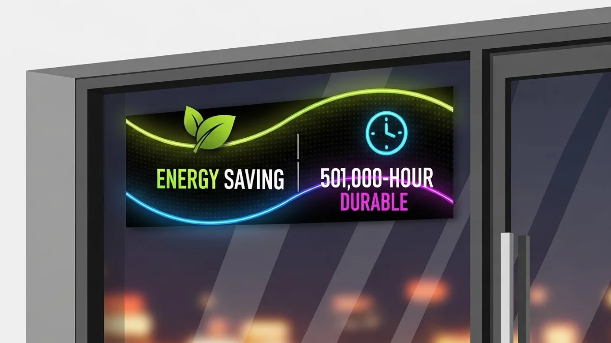 Biển vẫy LED sử dụng bộ nguồn thông minh tiết kiệm năng lượng