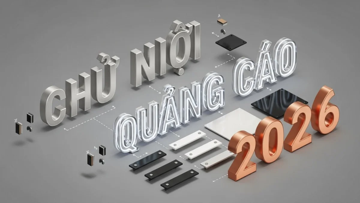 quy trình thi công chữ nổi quảng cáo chuyên nghiệp tại công ty