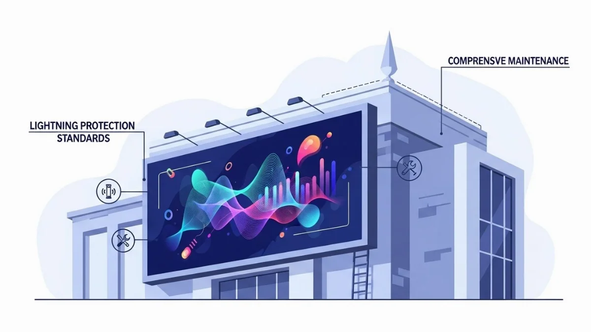 Quy trình lắp đặt màn hình LED P4 ngoài trời chuyên nghiệp đúng kỹ thuật