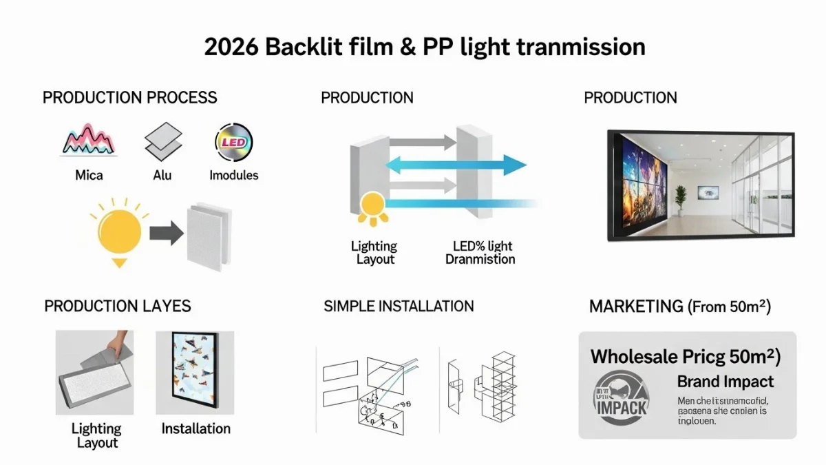 Xưởng in backlit film chất lượng cao phục vụ nhu cầu quảng cáo