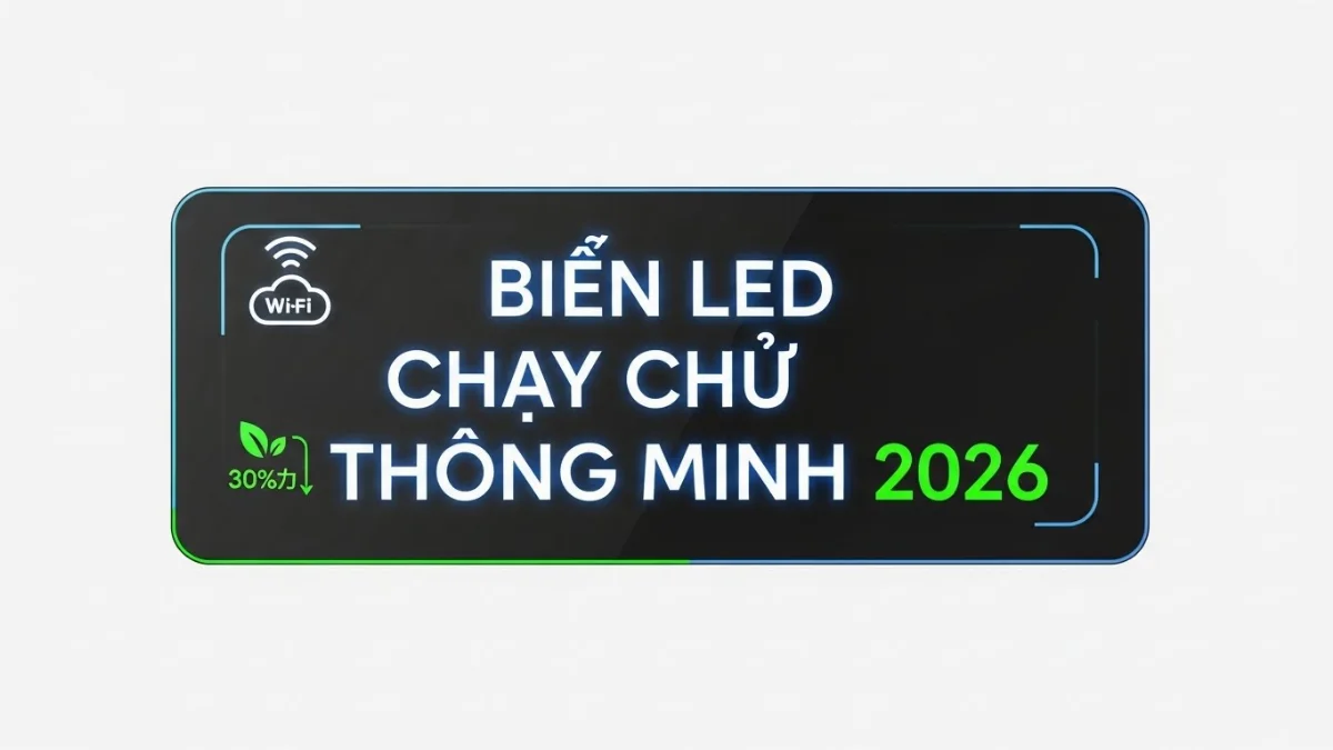cách tiết kiệm 30% điện năng cho biển LED thông minh