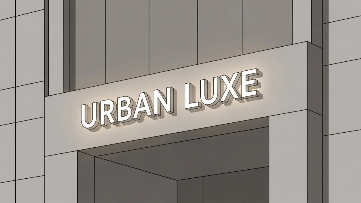 Biển hiệu chữ nổi 3D mica hút nổi sang trọng