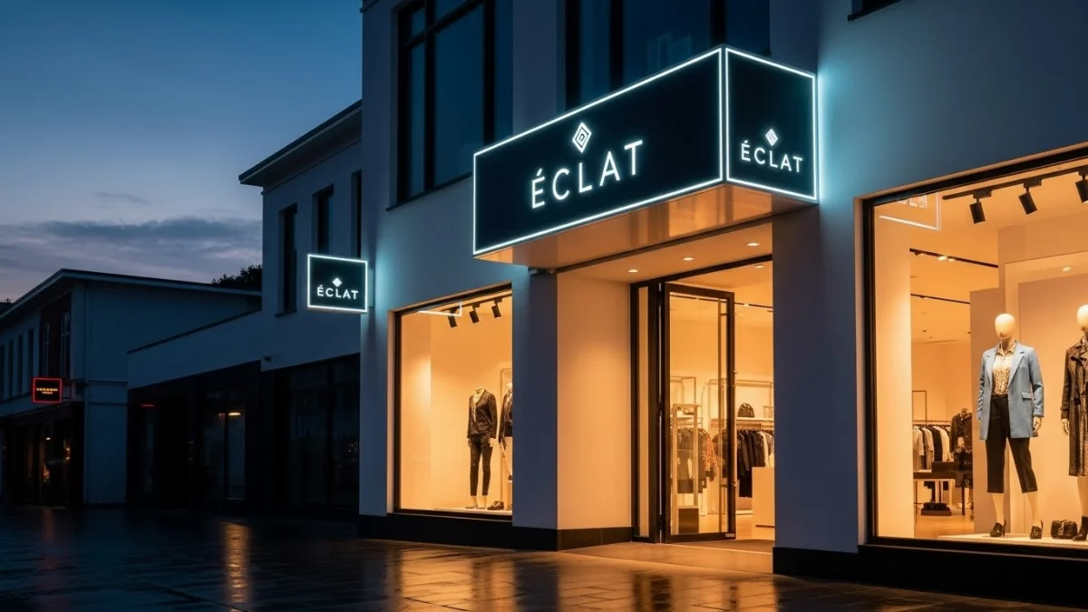 Hình ảnh biển Hiflex hộp đèn chống ẩm sáng rõ vào ban đêm cho siêu thị