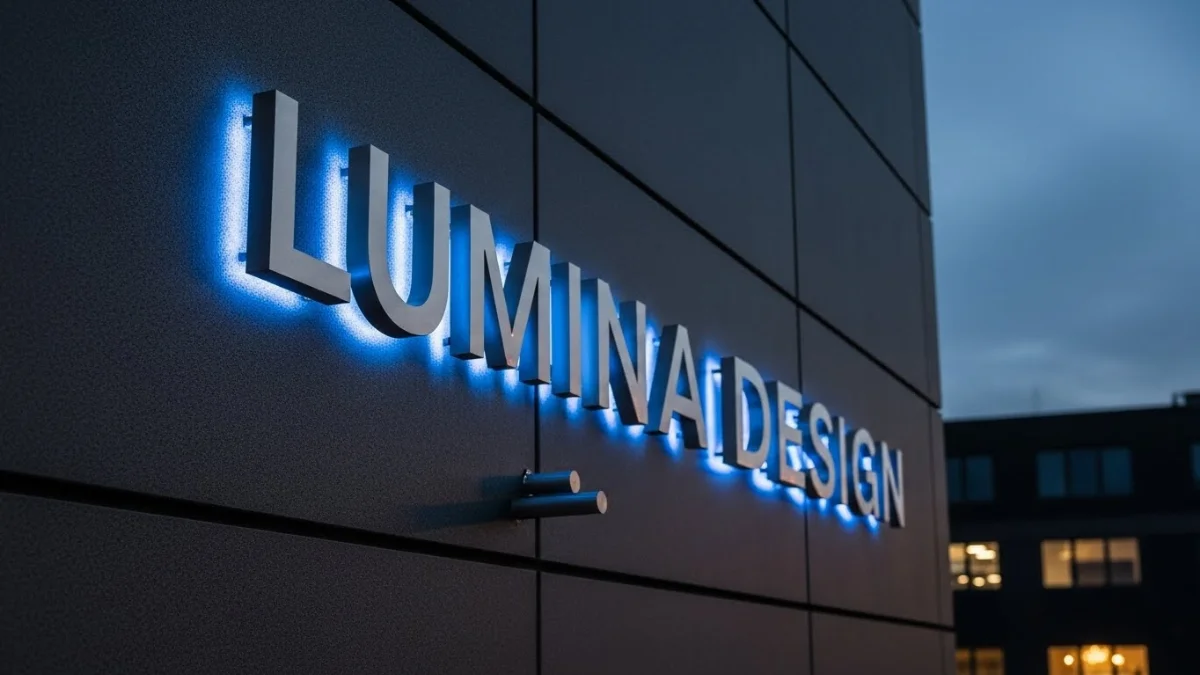 Thi công chữ nổi Alu LED hắt sáng chống nước IP67