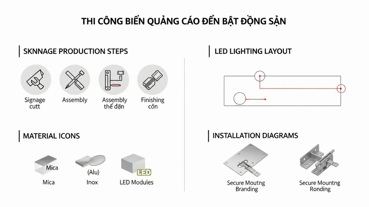 Biển quảng cáo 3D LED hiện đại, xu hướng tương lai của ngành bất động sản