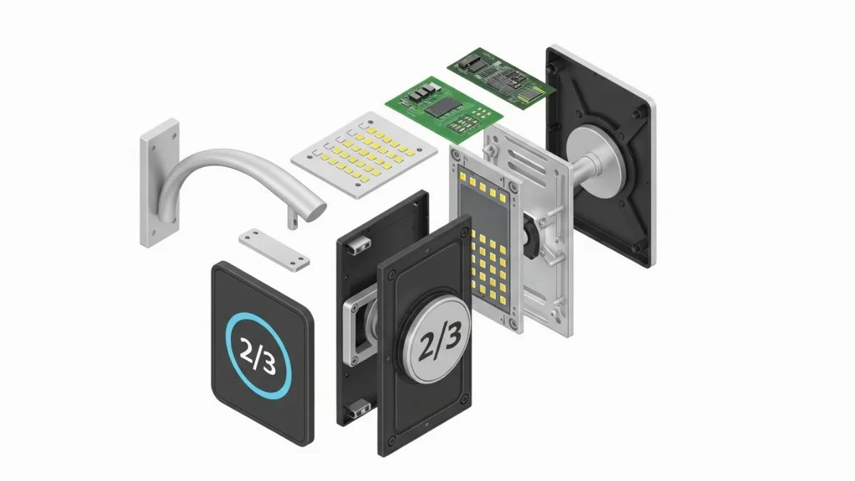 Đội ngũ kỹ thuật lắp đặt biển vẫy lật chuyên nghiệp tại công trình.