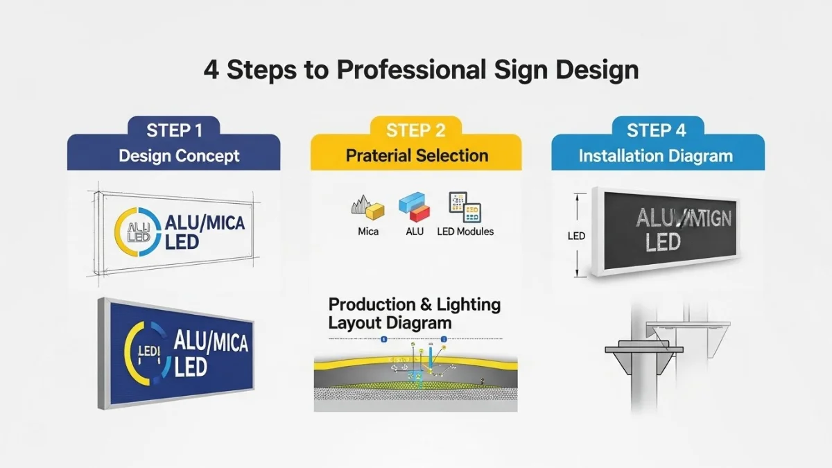 Công ty thi công biển Alu chữ nổi Mica LED chuyên nghiệp tại TP.HCM