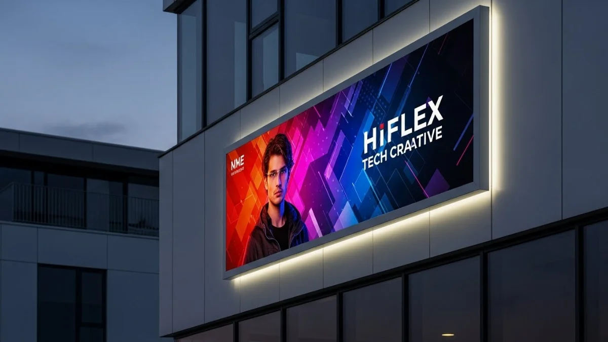 Hình ảnh biển quảng cáo Hiflex ngoài trời chịu nắng mưa