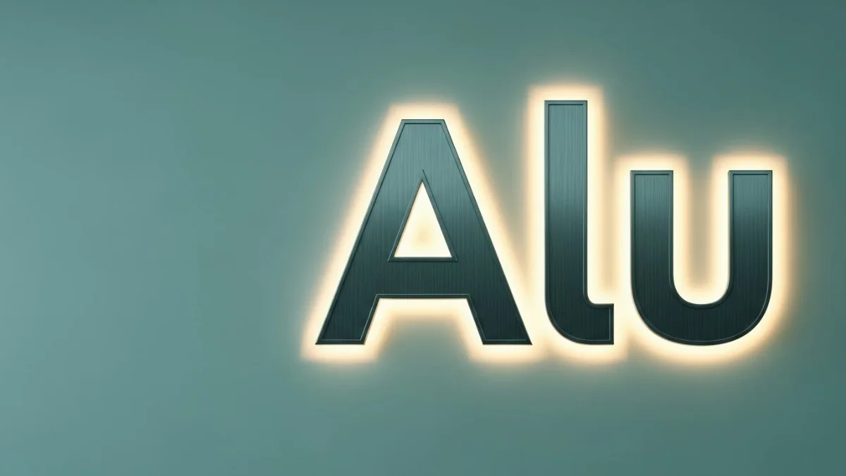 Biển chữ nổi LED phong cách hiện đại với hiệu ứng ánh sáng động