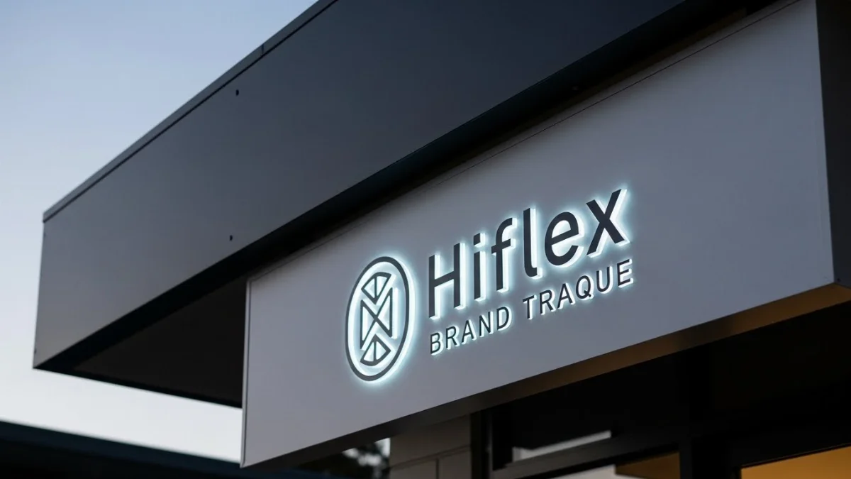 Biển Hiflex không viền hiện đại, tối ưu cho cửa hàng nhỏ