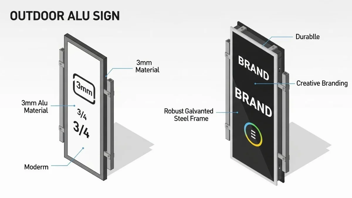 Giải pháp chống gỉ cho biển Alu ngoài trời tối ưu nhất