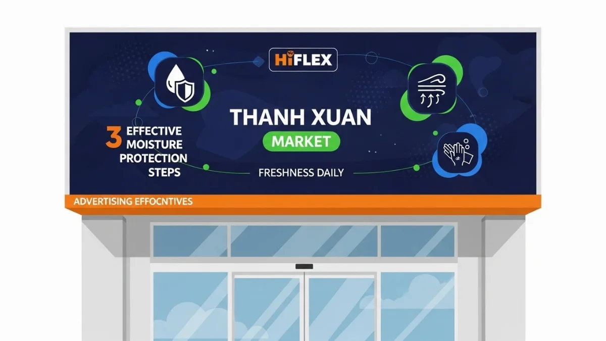 Vật liệu cao cấp và thiết kế biển hộp đèn tối ưu chống ẩm