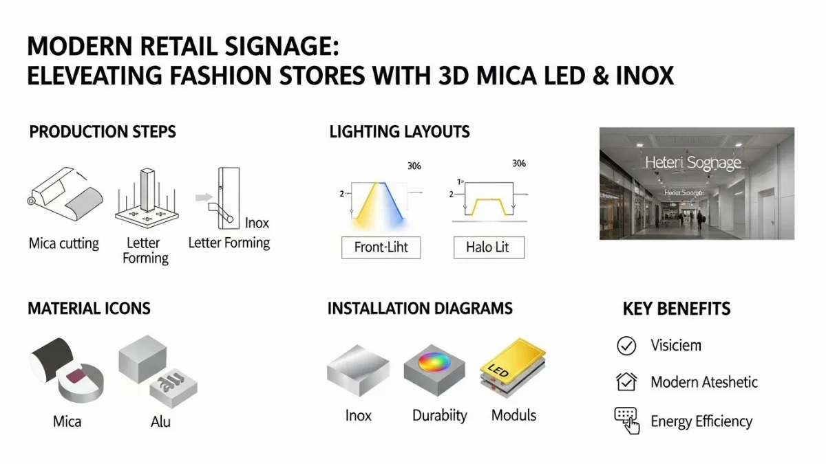 Chữ Mica hút nổi LED viền Inox thu hút mọi ánh nhìn