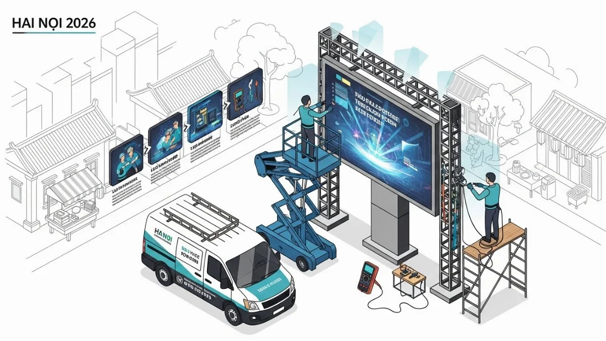 Kiểm tra chi phí sửa màn hình LED P3 P4 P5 P6 tại Hà Nội