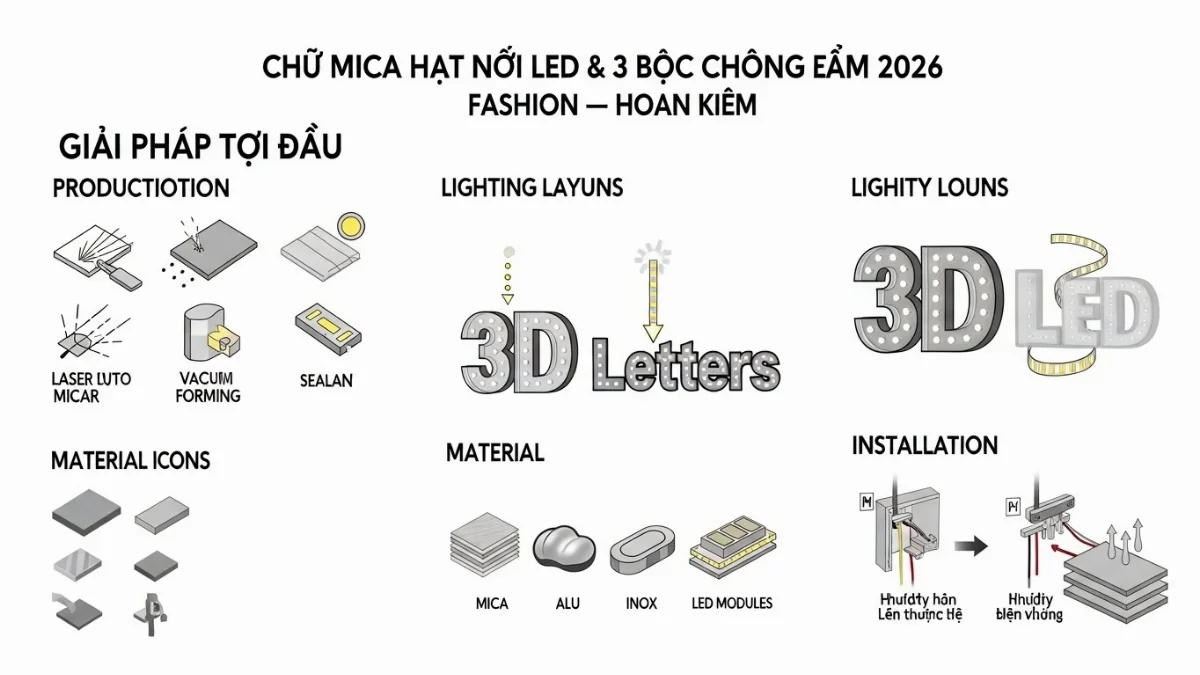 Lựa chọn dịch vụ chuyên nghiệp tại Hoàn Kiếm cho bảng hiệu và chống ẩm shop thời trang