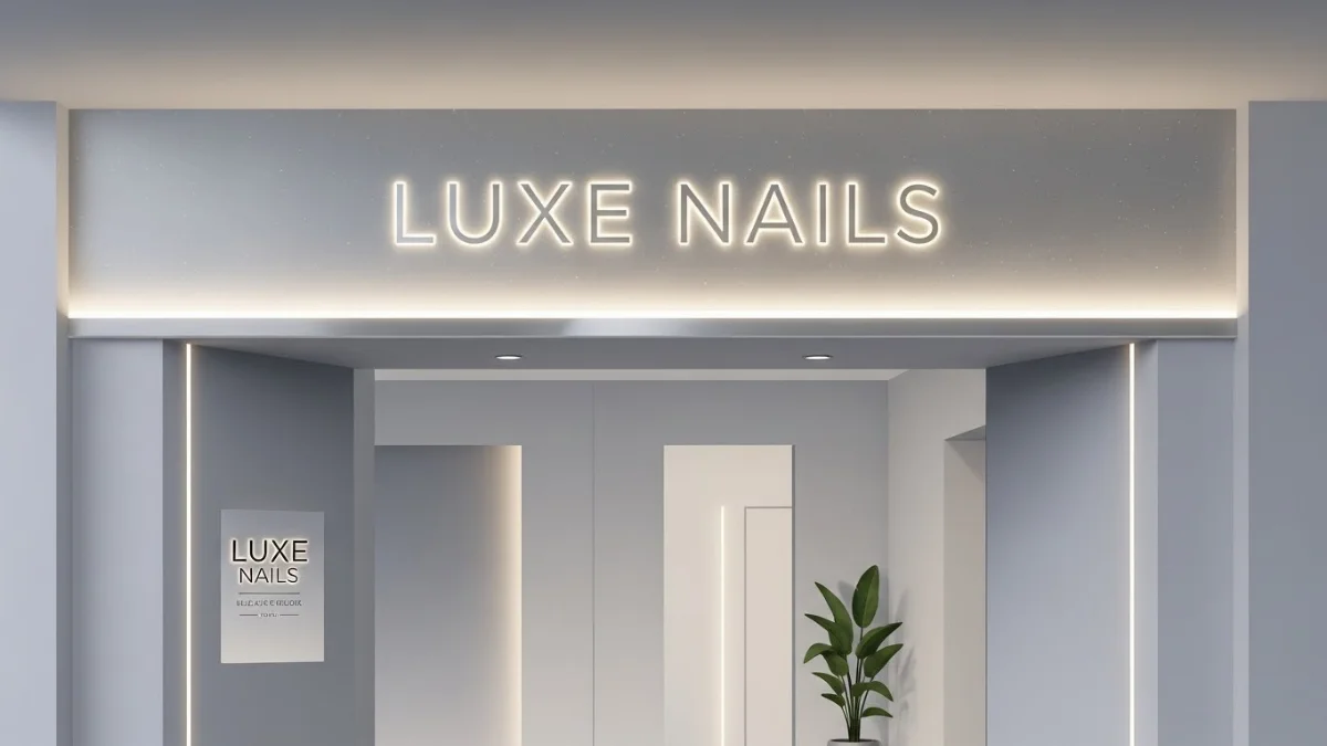 Biển hiệu hút nổi 3D tinh tế cho tiệm nail