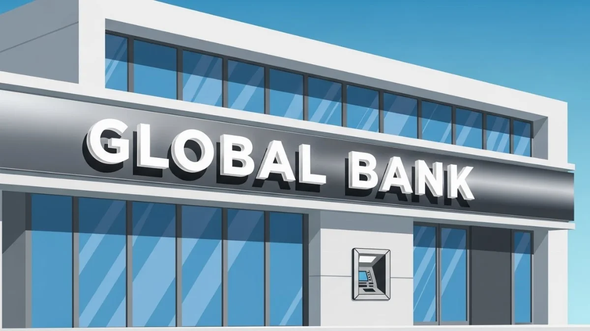 Thiết kế biển hiệu ngân hàng đẹp với chữ nổi Mica LED cao cấp