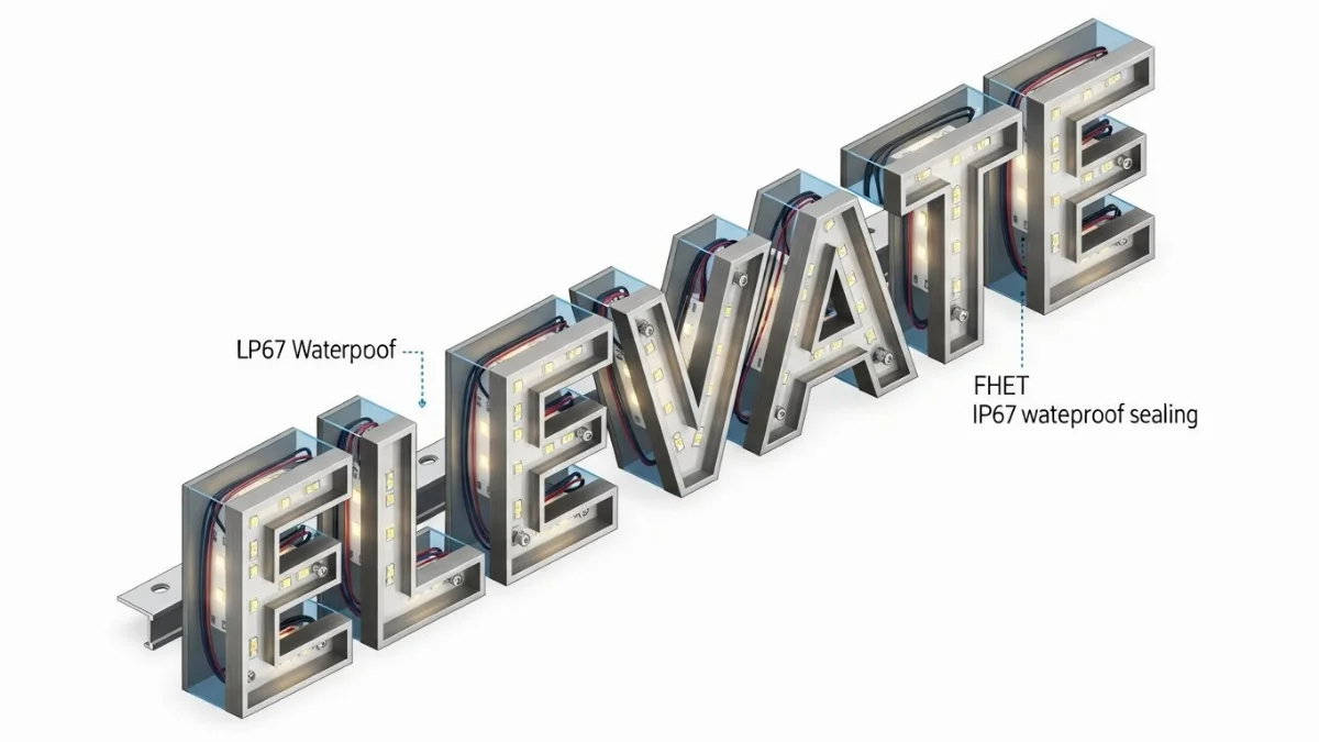 Quy trình thi công chữ Alu LED hắt sáng chuẩn kỹ thuật