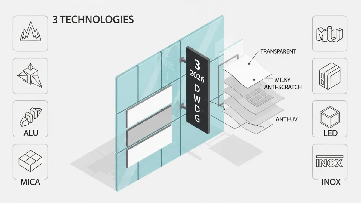 Hình ảnh so sánh hiệu quả truyền sáng của decal trong và decal mờ