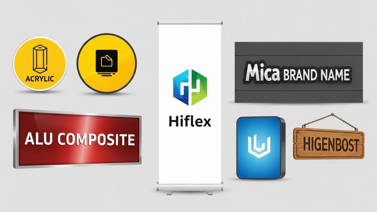 Các loại biển hiệu quảng cáo đa dạng từ Hiflex đến Alu bền đẹp