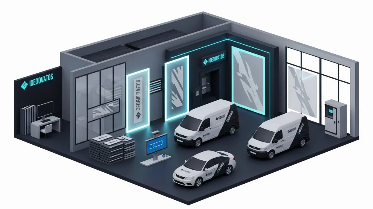 Quy trình in decal dán kính dán xe công nghệ cao 2026