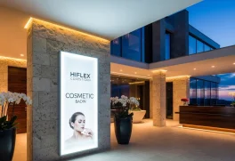 Biển Hiflex Không Viền Siêu Mỏng: Ứng Dụng Đẳng Cấp Cho Spa & Mỹ Phẩm Cao Cấp