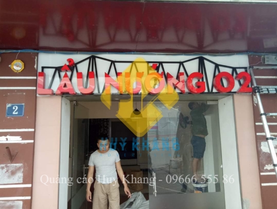 Làm biển hiệu alu chữ nổi giá tốt  tại Đống Đa